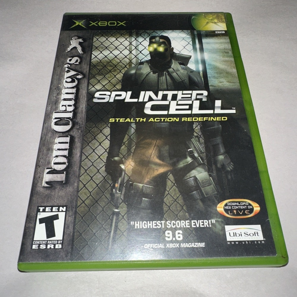 Tom Clancy's Splinter Cell (Xbox, 2002) CIB Complete Manual + Registration Card